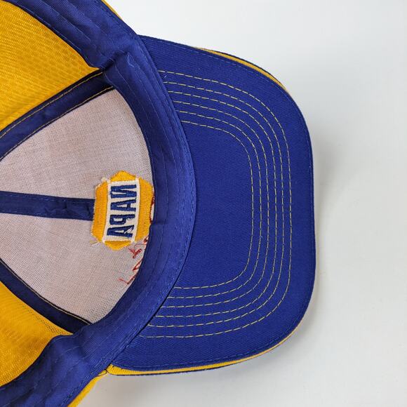 Mens NAPA Racing Baseball Hat Cap Chase Elliot #9 Adjustable Blue Yellow Nascar - Picture 11 of 13